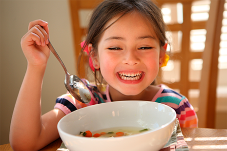 kid_img Child Eating Soup