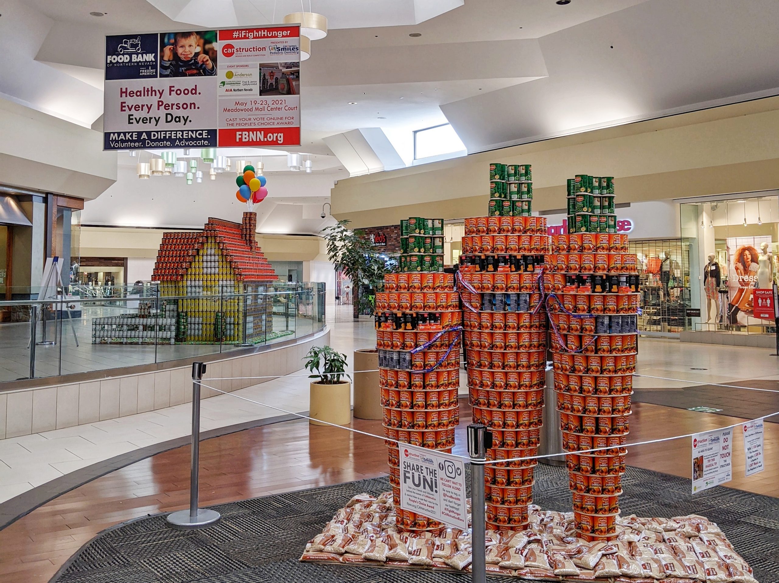 Canned' canvases on display at NorthPark Center for annual CANstruction  competition