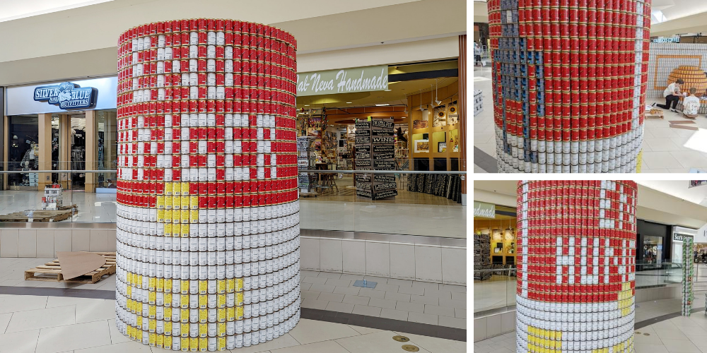 Canned' canvases on display at NorthPark Center for annual CANstruction  competition