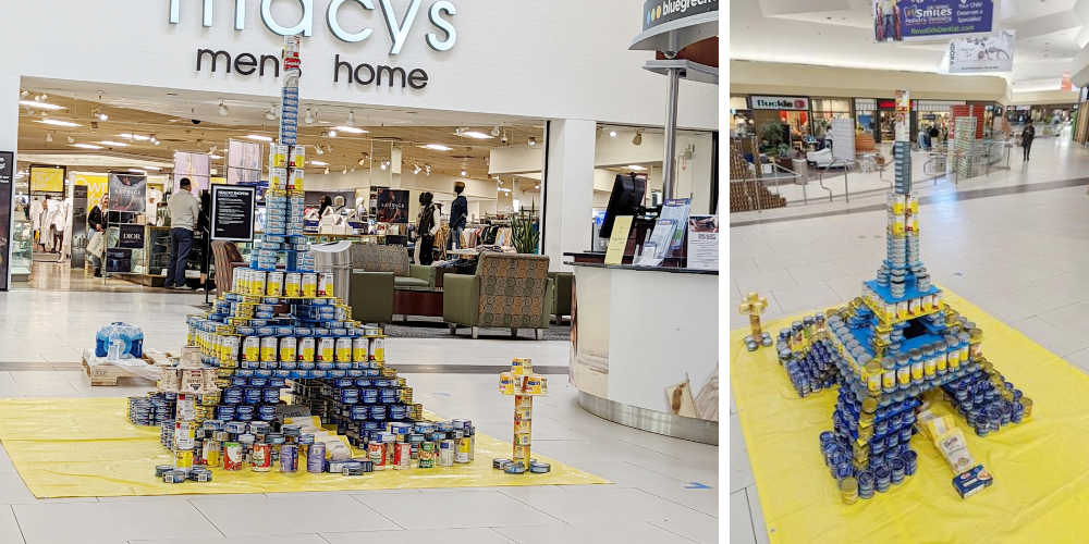 Canned' canvases on display at NorthPark Center for annual CANstruction  competition