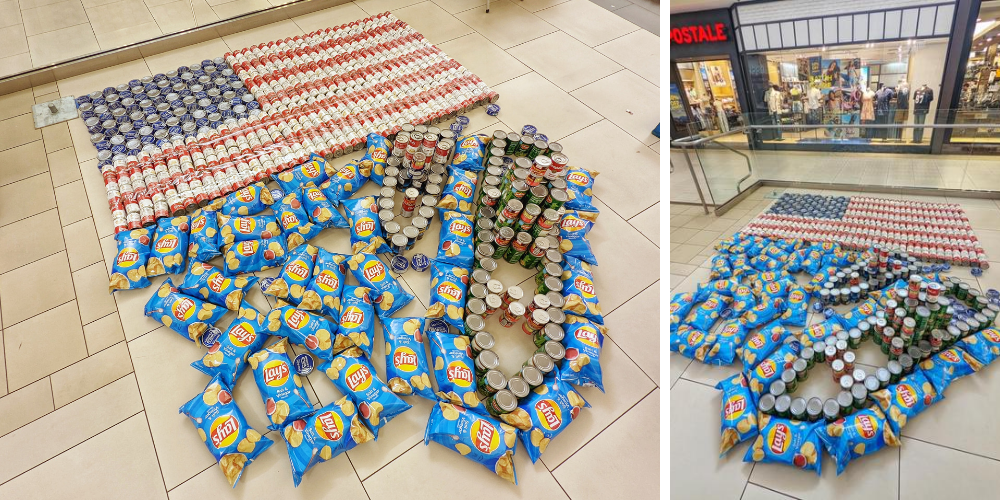 Canned' canvases on display at NorthPark Center for annual CANstruction  competition