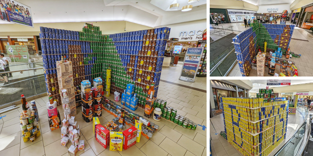 Canned' canvases on display at NorthPark Center for annual CANstruction  competition