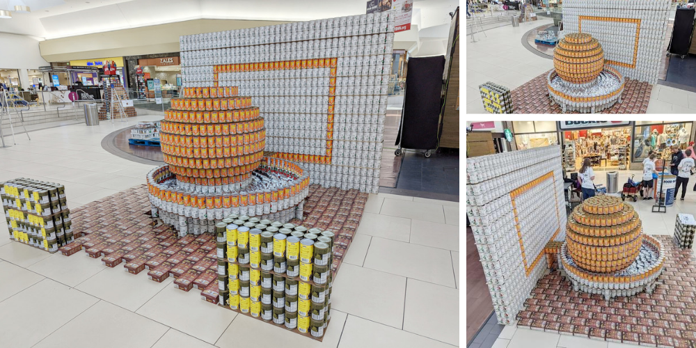 Canned' canvases on display at NorthPark Center for annual CANstruction  competition