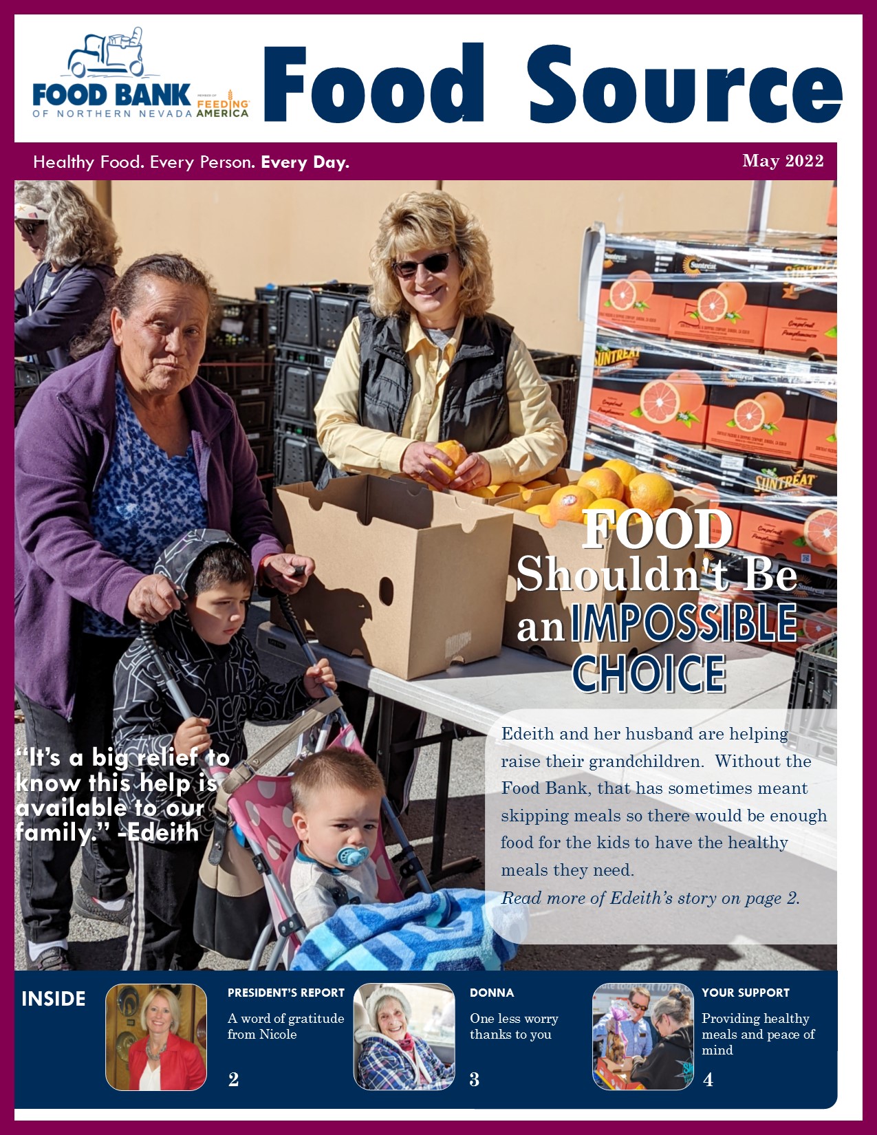 Mayo de 2021 Boletín de la Fuente de Alimentos | Food Bank of Northern Nevada