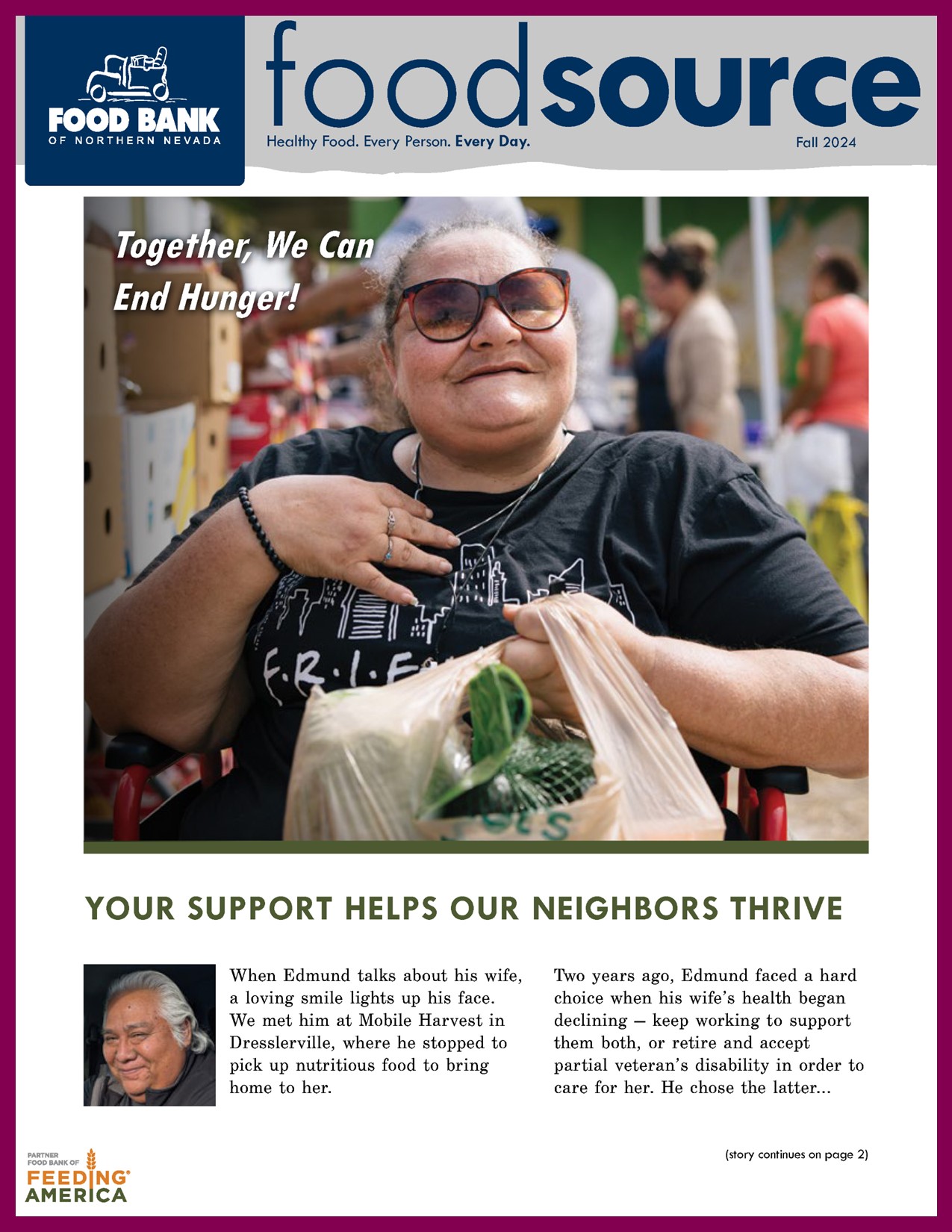 Fall 2024 Food Source Newsletter | Food Bank of Northern Nevada