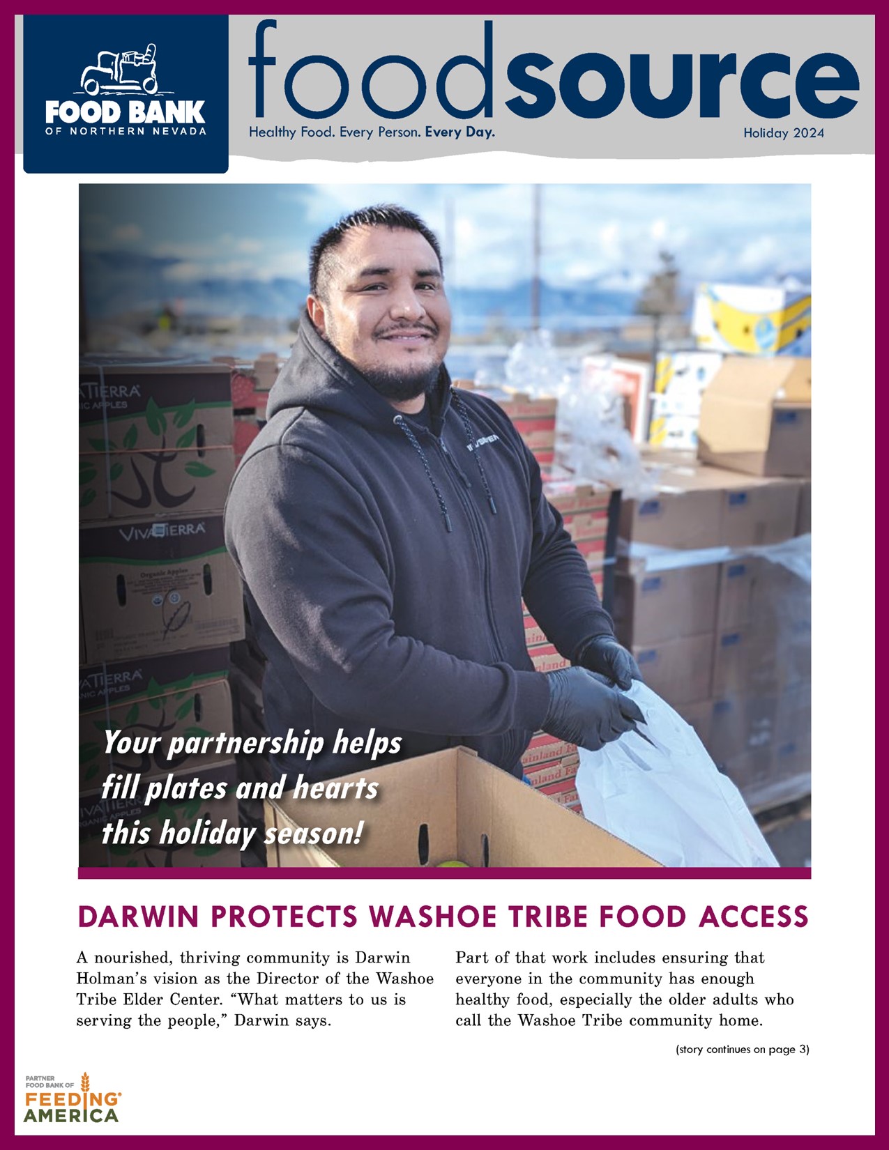 Holiday 2024 Food Source Newsletter | Food Bank of Northern Nevada