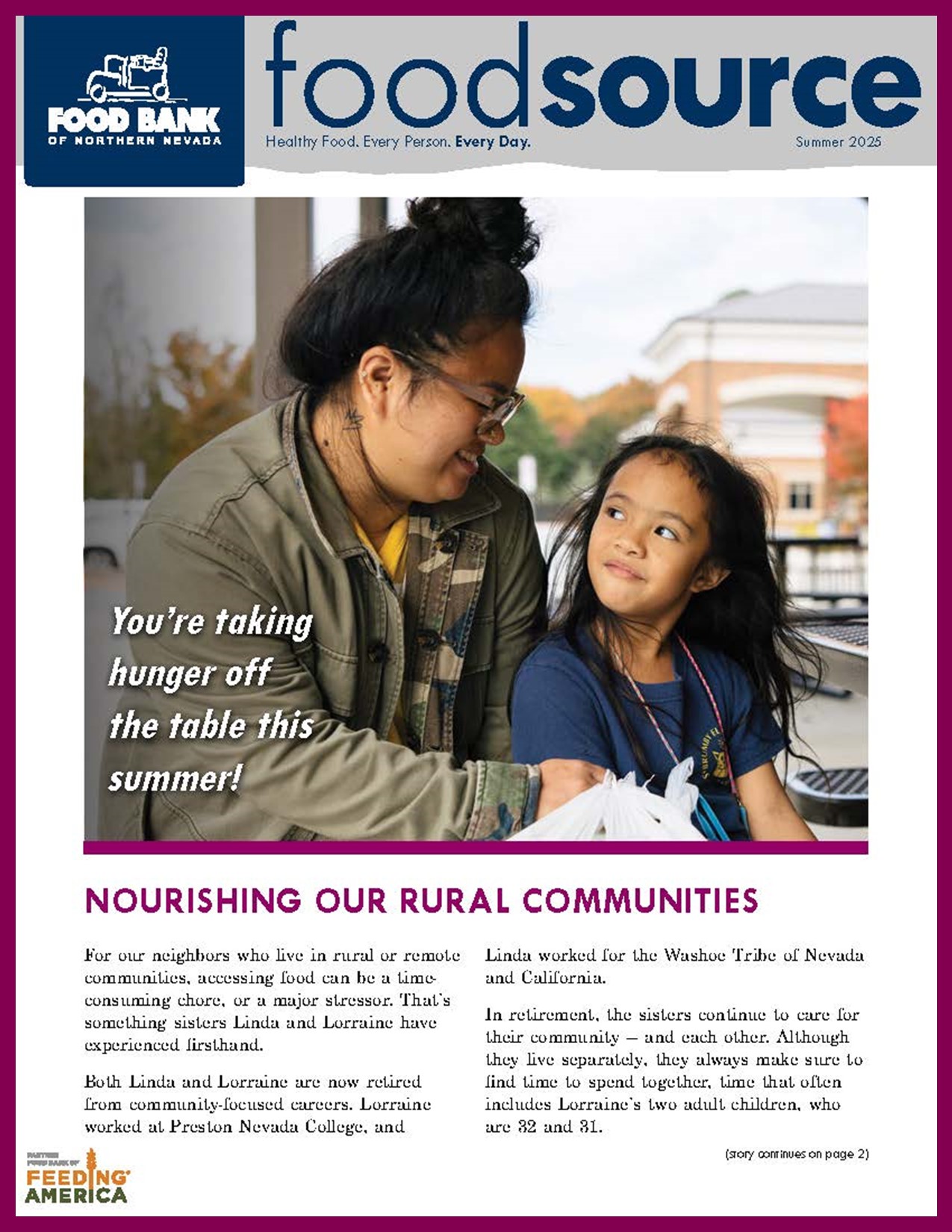 Summer 2024 Food Source Newsletter | Food Bank of Northern Nevada